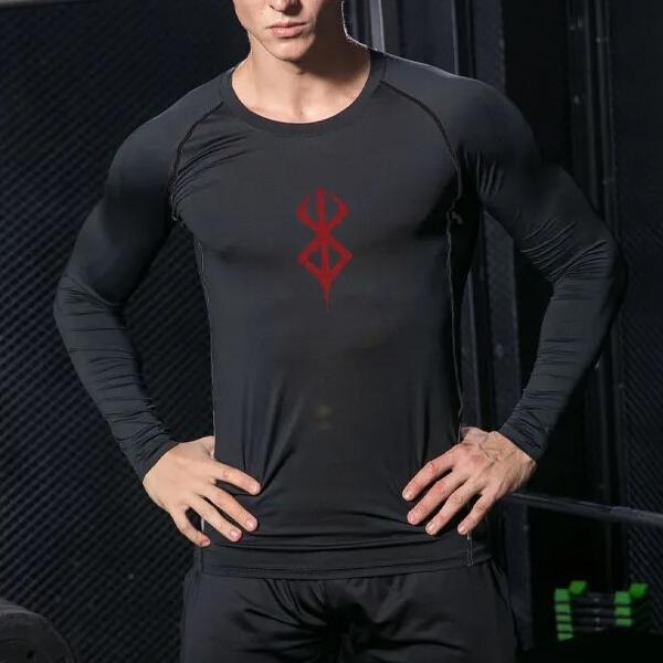 Men's Compression Shirt Super Hero Long Sleeve Workout Shirts Athletic  Fitness Gym Tops for Men, 137-006, Small : : Clothing, Shoes &  Accessories